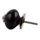 Black Silver Fitting Ceramic Drawer Knob
